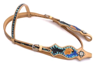 Westernová uzdečka FLOWER SHOW